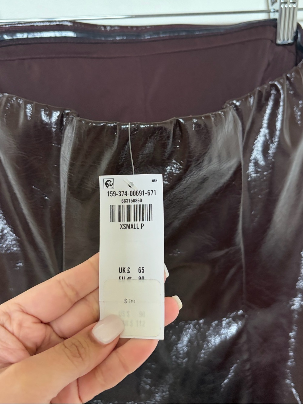 Abercrombie & Fitch Brown Faux Leather Mini Dress - Picture 5 of 8